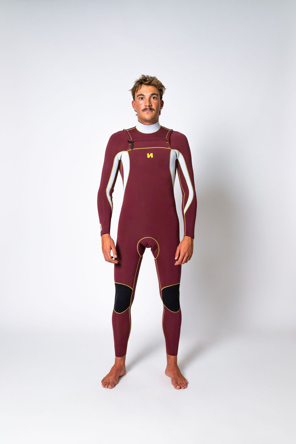 Narval x Shane Borland Sur Wetsuit 3.2mm Burgundy/White